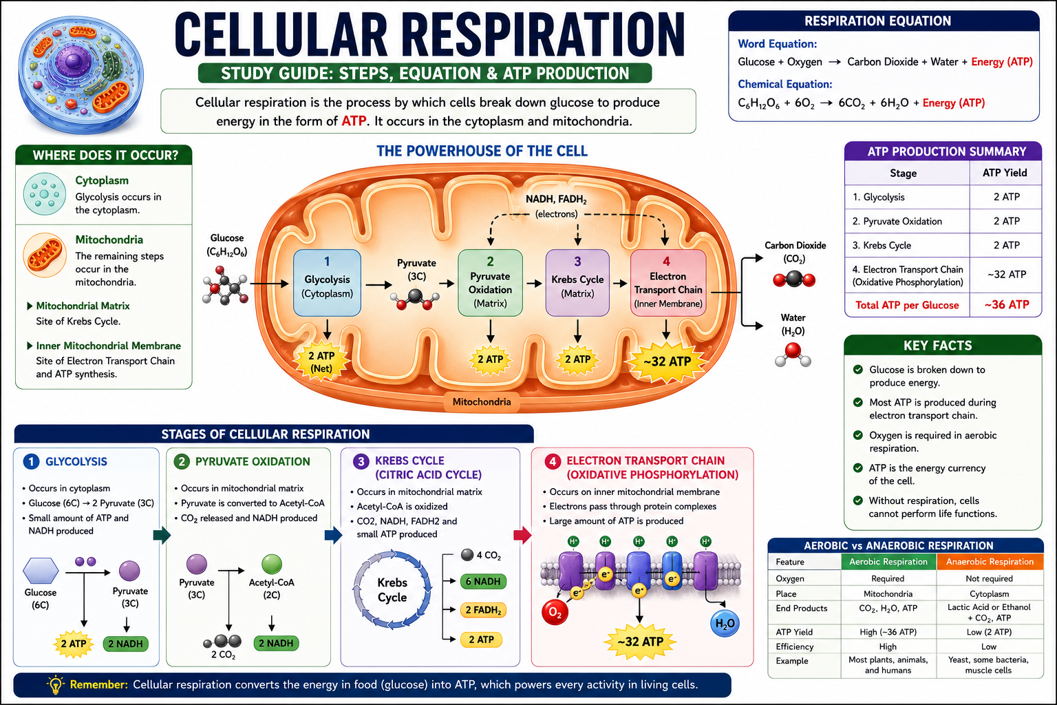 Cellular Respiration Study Guide