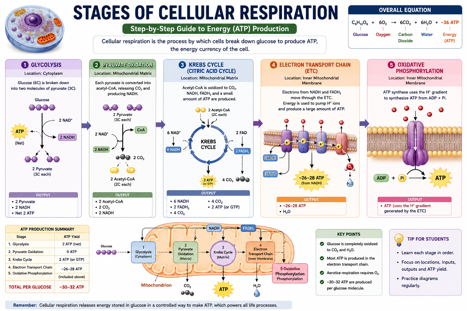 Stages of Cellular Respiration