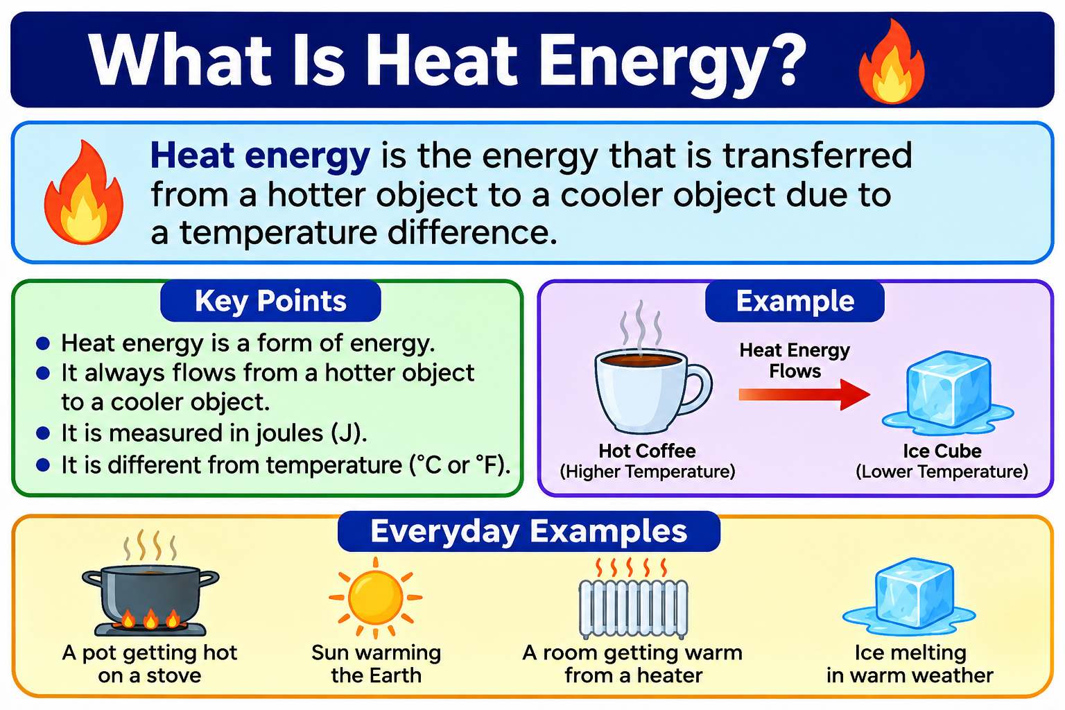 What Is Heat Energy? Definition, Transfer, Types & Examples