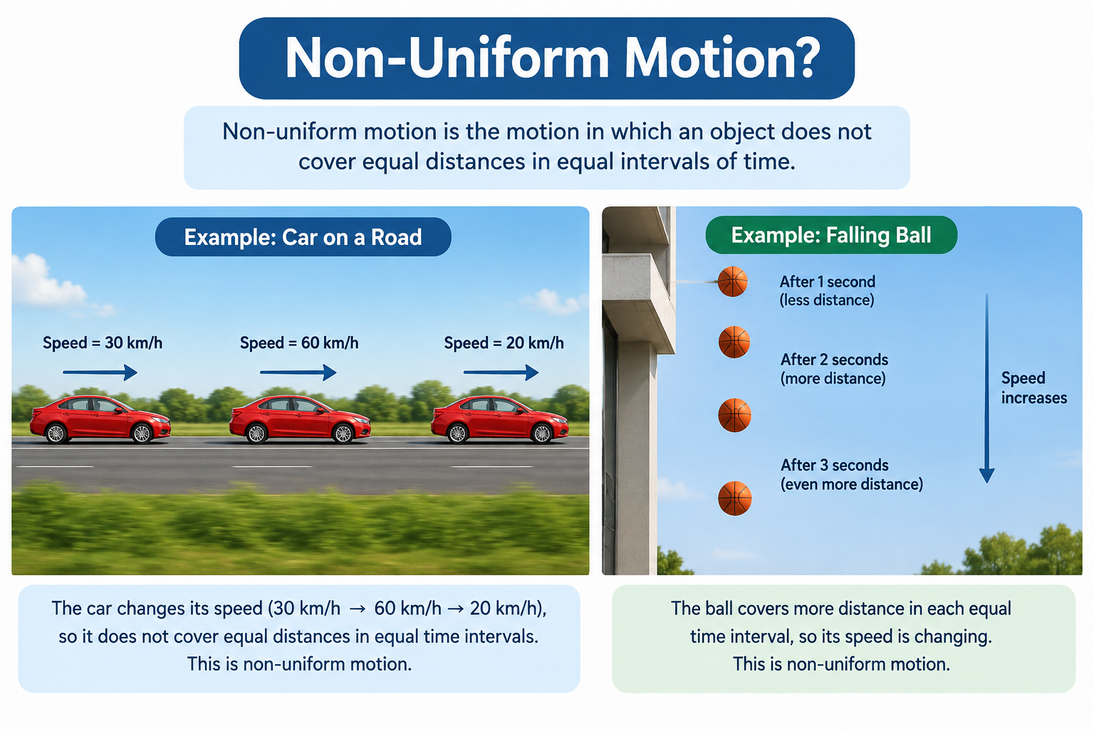 What Is Non-Uniform Motion?